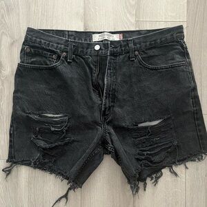 Levi’s Relaxed Fit distressed shorts